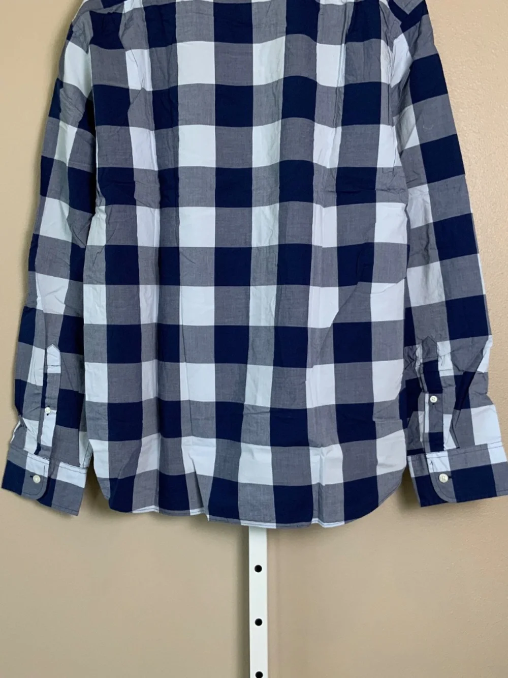 J. Crew Factory Gingham Buffalo Check Slim Washed Button Down Oxford Shirt